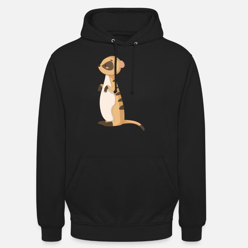 Manguste Erdmännchen - Unisex Hoodie - Schwarz