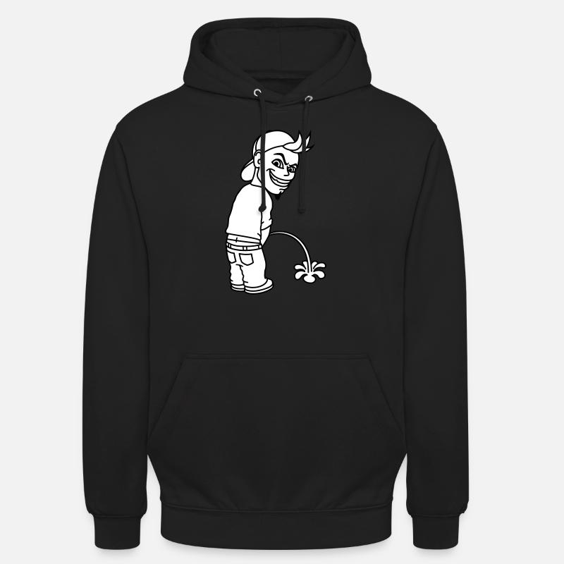 Pee Boy 2c - Sweat-shirt à capuche unisexe - noir