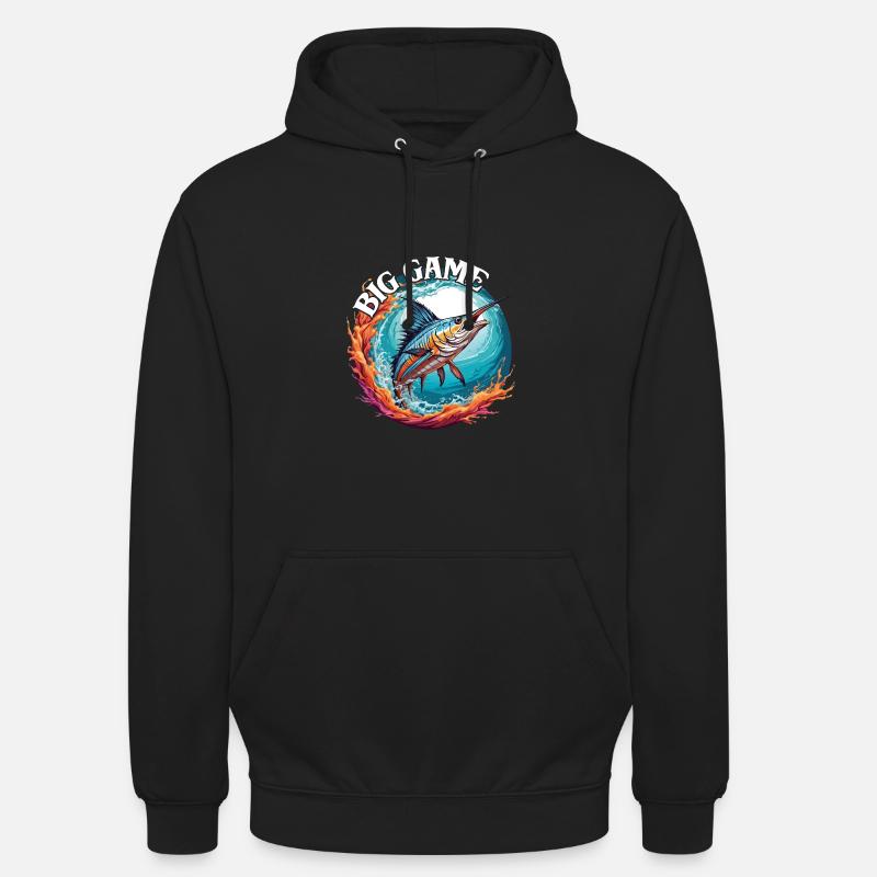 Springender Marlin Hochseefischen Tiefseefischen - Unisex Hoodie - Schwarz