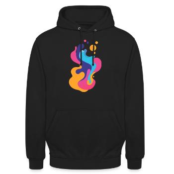 Pigeons pigeon dung pigeon egg - Unisex Hoodie - black - Front - Alina (178cm) & Michal (187cm)