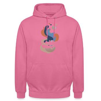 Rafting Rameur Bach - Sweat-shirt à capuche unisexe - rose - Devant - Alina (178cm) & Michal (187cm)