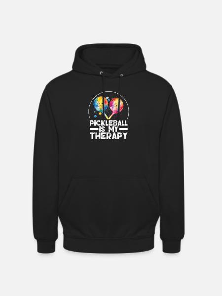 Pickleball is My Therapy - Unisex Hoodie - black
