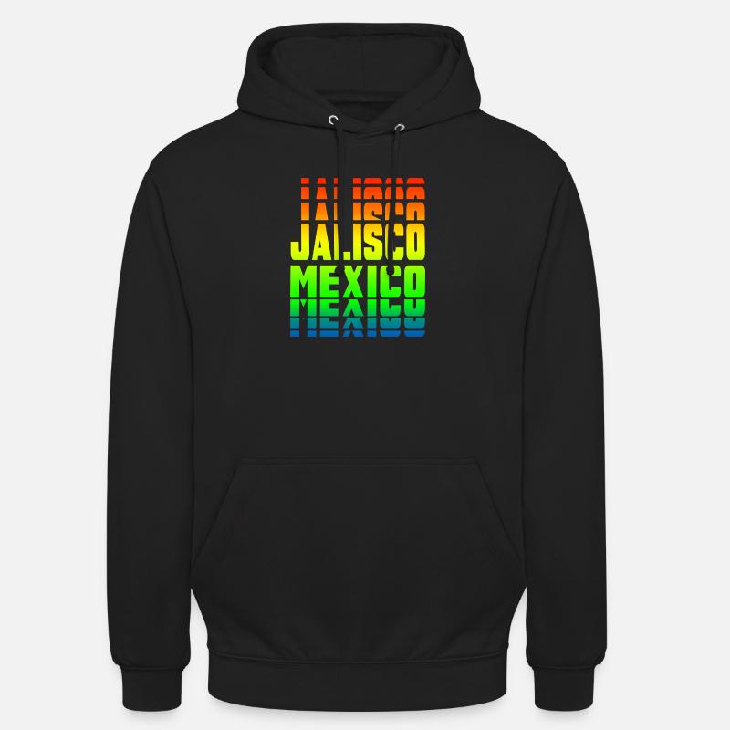 Jalisco Mexiko Regenbogen Design - Unisex Hoodie - Schwarz