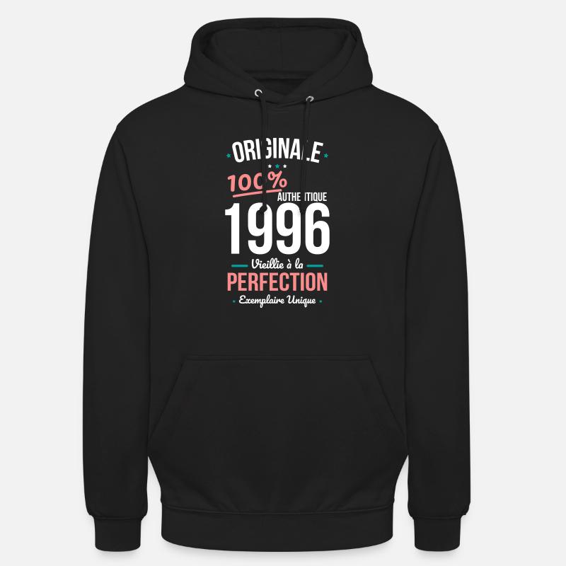 1996 – Originale – Exemplaire unique - Sweat-shirt à capuche unisexe - noir