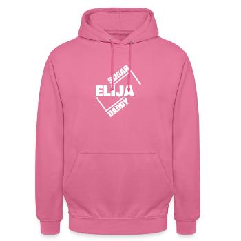 Elija als Sugardaddy - Unisex Hoodie - Pink - Vorne - Alina (178cm) & Michal (187cm)