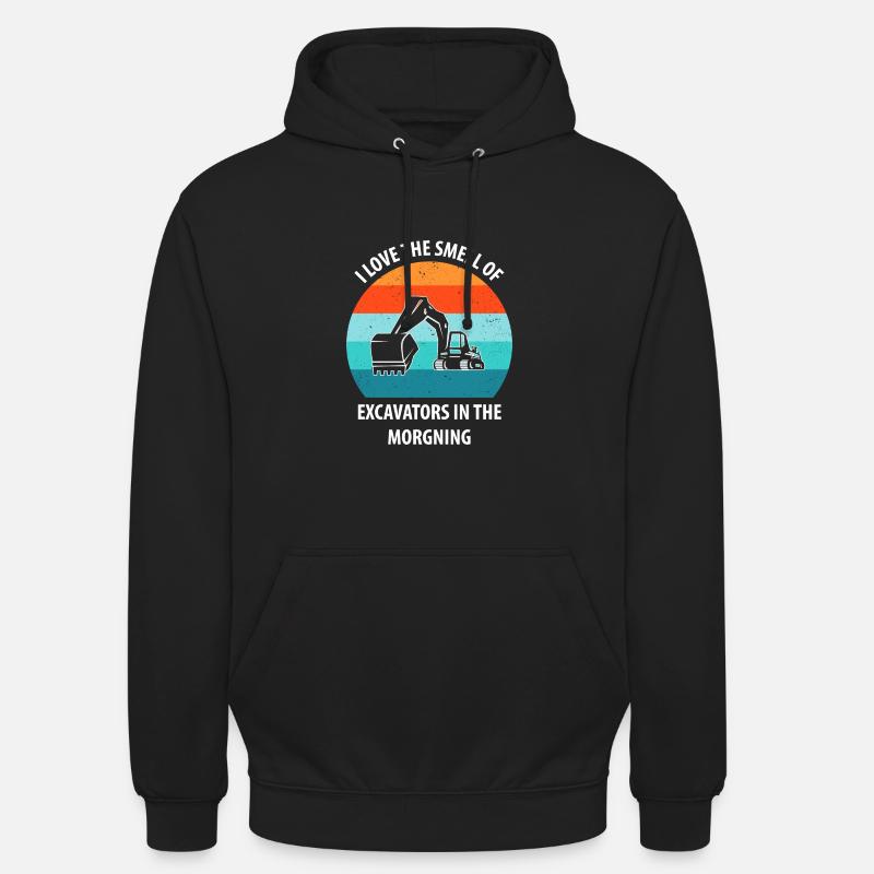 Bagger Baggerfahrer Baggerwagen - Unisex Hoodie - Schwarz