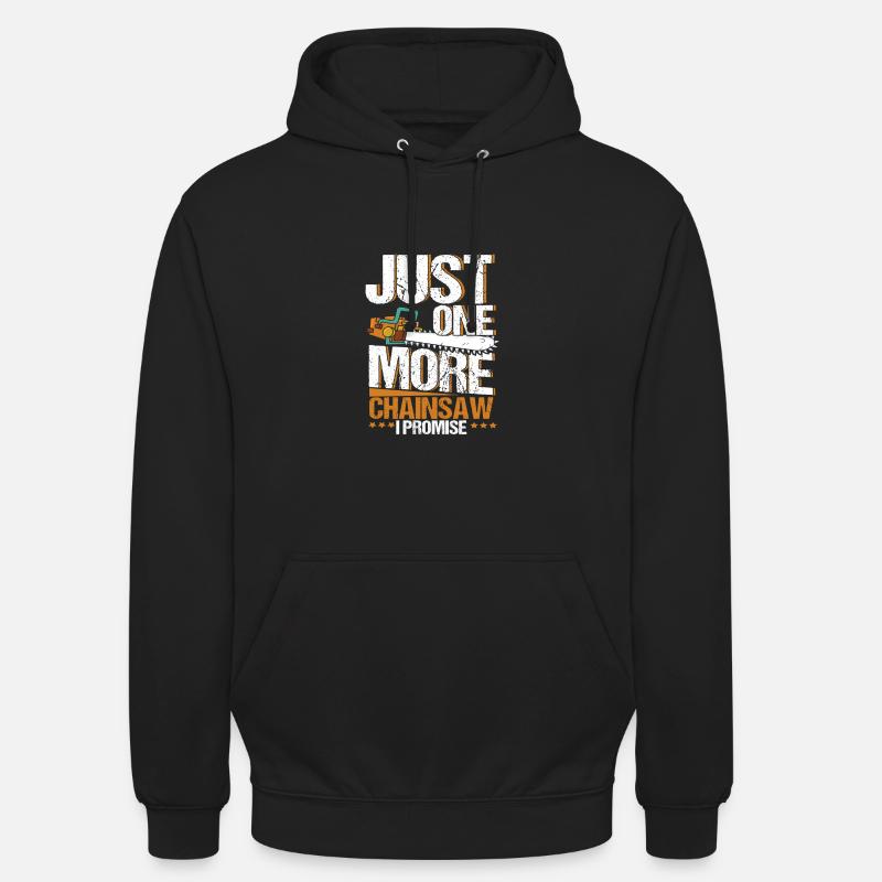 Tronçonneuse Arboriste Bûcheron - Sweat-shirt à capuche unisexe - noir