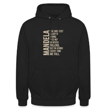 The greatest glory - Mandela - Unisex Hoodie - Schwarz - Vorne - Alina (178cm) & Michal (187cm)