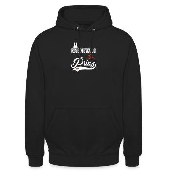 Karnevalsprinz Kölle Alaaf Köln Karneval - Unisex Hoodie - Schwarz - Vorne - Alina (178cm) & Michal (187cm)