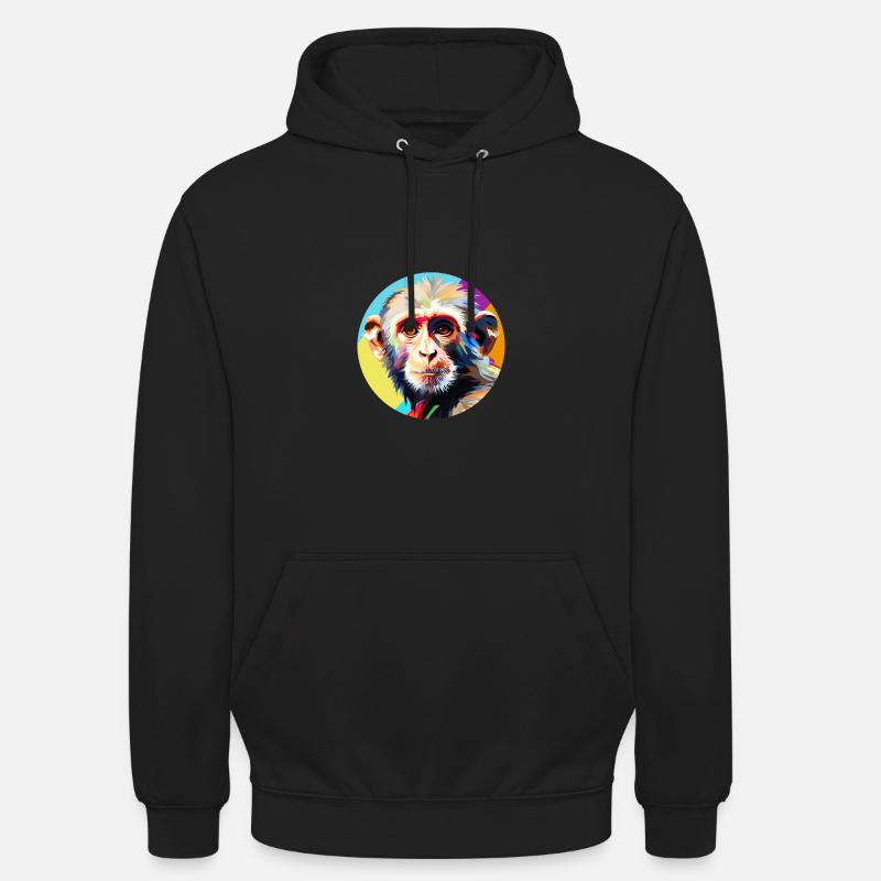 Kapuzineräffchen - Unisex Hoodie - Schwarz