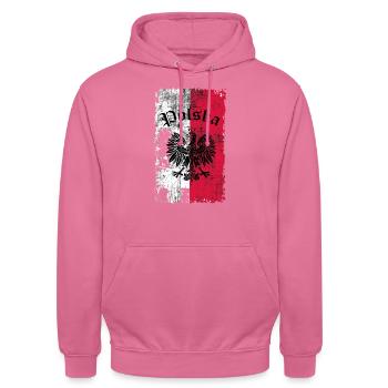 Polska - Unisex Hoodie - pink - Front - Alina (178cm) & Michal (187cm)