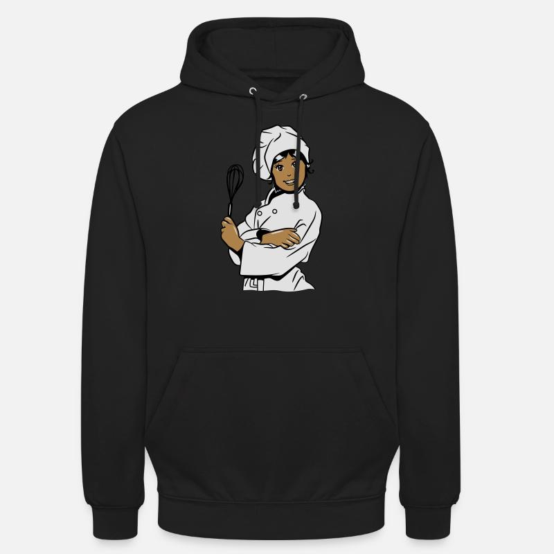 kochen mädchen - Unisex Hoodie - Schwarz