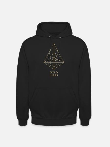 Gold Vibes Collection - Unisex Hoodie - Schwarz