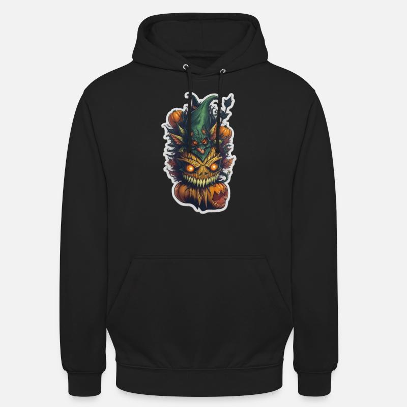 Monstre de citrouille Helloween - Sweat-shirt à capuche unisexe - noir