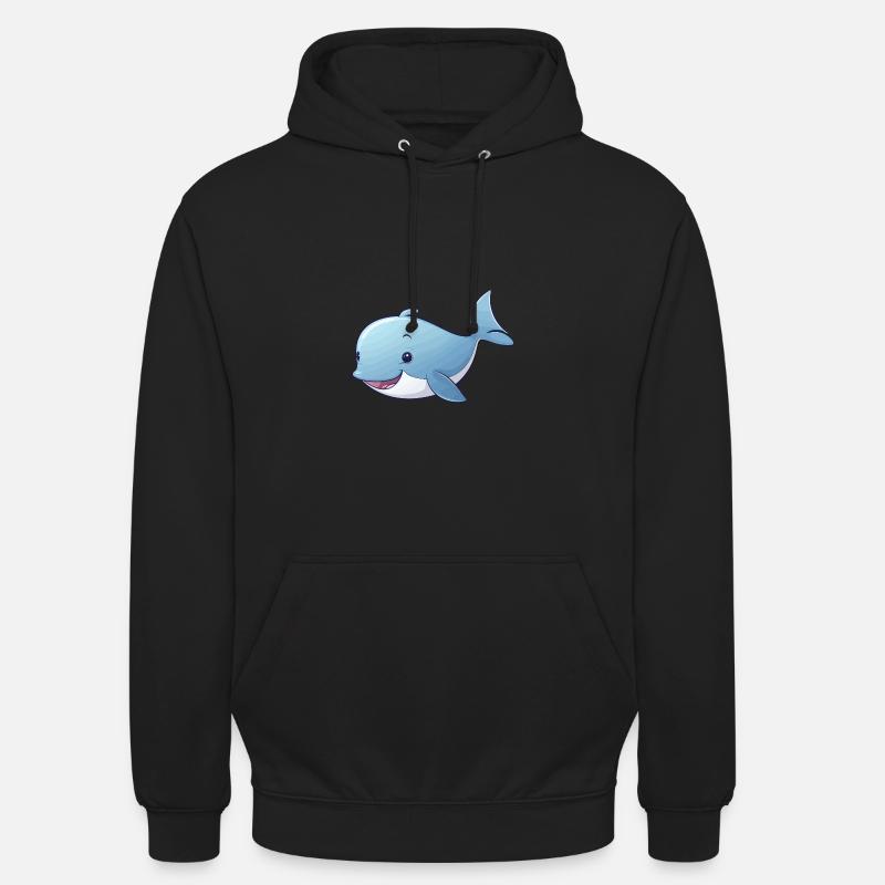 Pottwal Baby - Unisex Hoodie - Schwarz