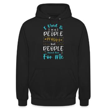 Personnes uniques Personnalité Spécial - Sweat-shirt à capuche unisexe - noir - Devant - Alina (178cm) & Michal (187cm)