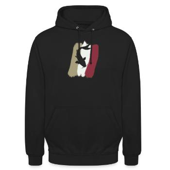 Koi - Unisex Hoodie - black - Front - Alina (178cm) & Michal (187cm)