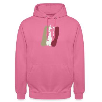 Grundschullehrer Grundschule Volksschule - Unisex Hoodie - Pink - Vorne - Alina (178cm) & Michal (187cm)