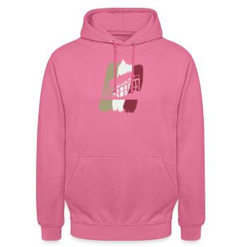 Carnival Funfair - Unisex Hoodie - pink - Front - Alina (178cm) & Michal (187cm)