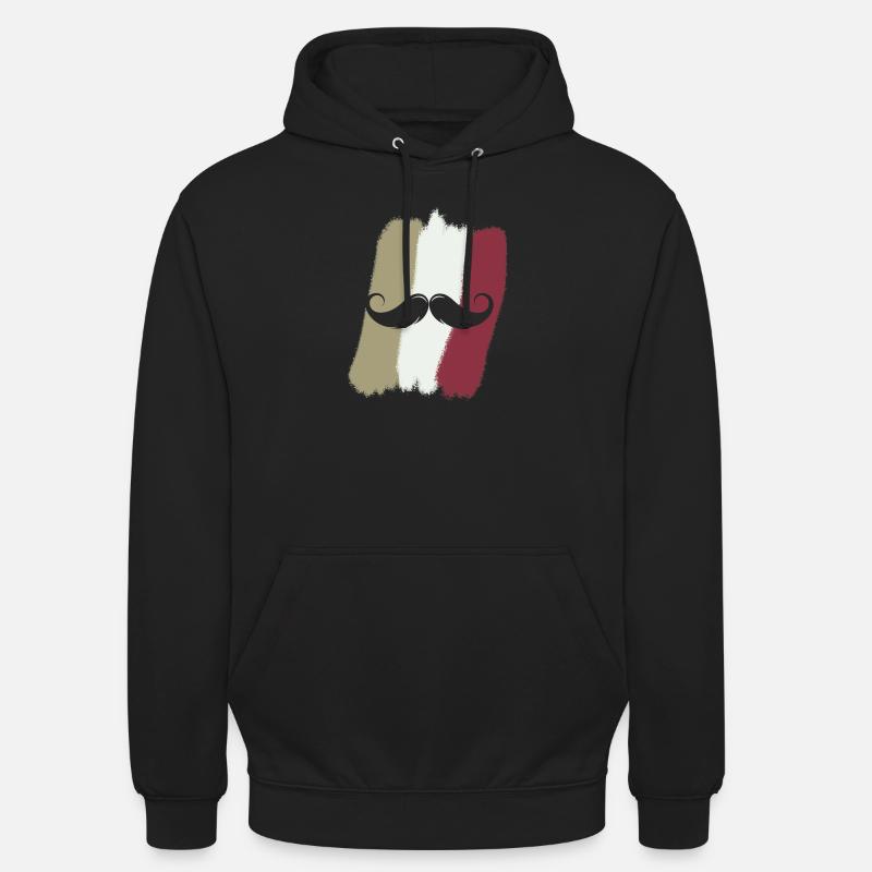 Schnurrbart Bart Baertig - Unisex Hoodie - Schwarz
