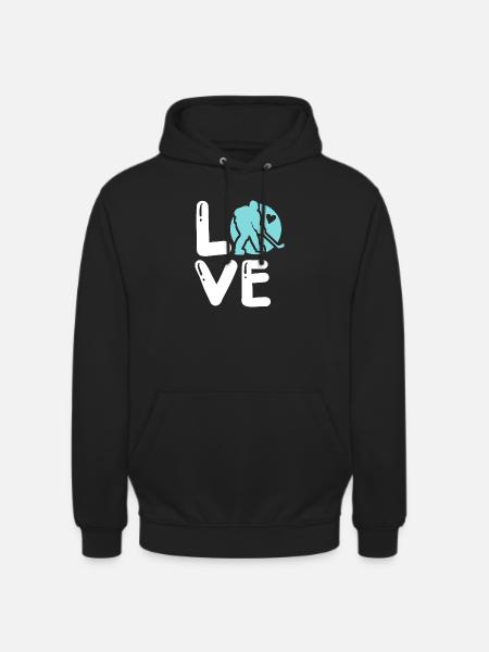 Eishockey - Unisex Hoodie - Schwarz