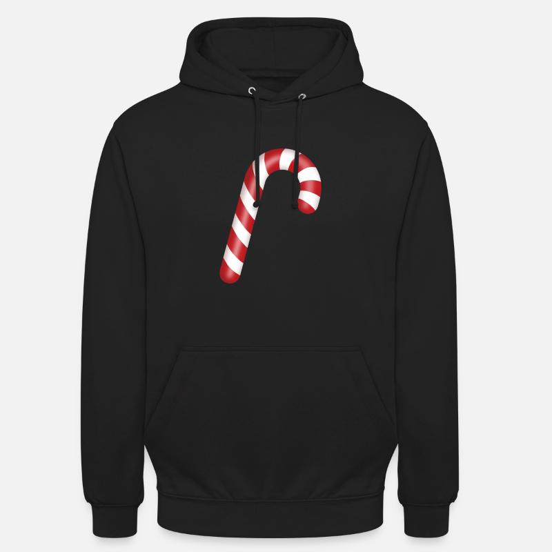 Candy cane « Candy cane » - Sweat-shirt à capuche unisexe - noir