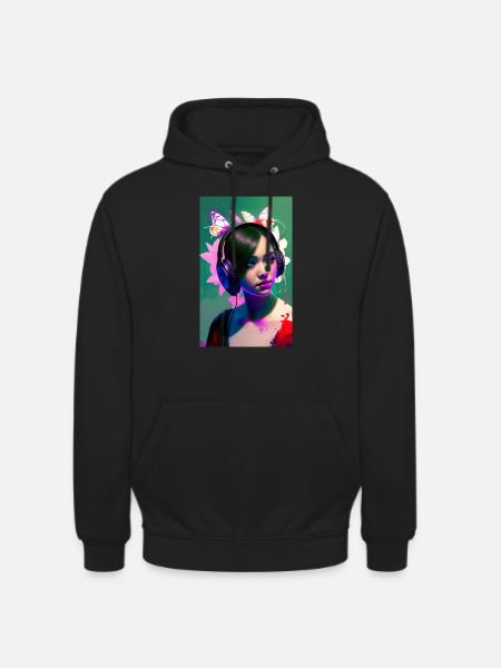 ARTWORK Casque Fille Lea - Sweat-shirt à capuche unisexe - noir