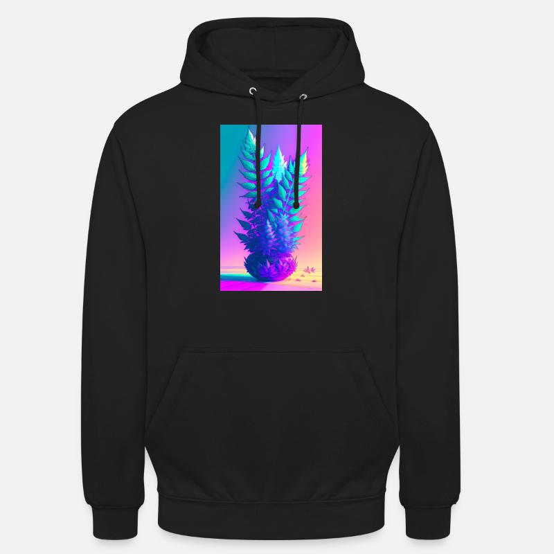 Buntes Gewächs - Unisex Hoodie - Schwarz