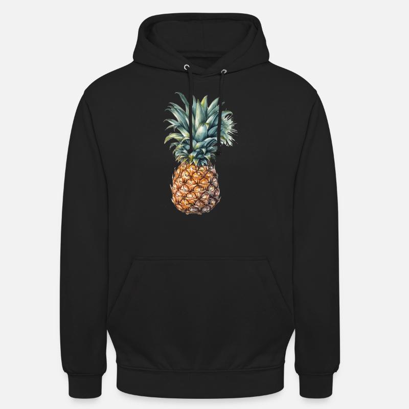 Ananas - Unisex Hoodie - Schwarz