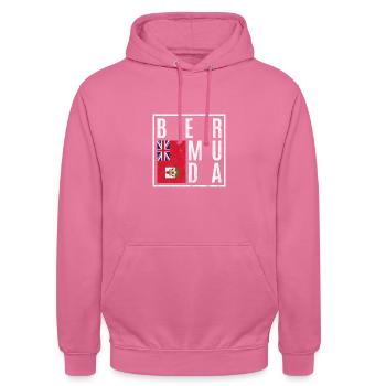 Bermuda - Unisex Hoodie - Pink - Vorne - Alina (178cm) & Michal (187cm)