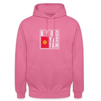 Kirgisistan - Unisex Hoodie - Pink - Vorne - Alina (178cm) & Michal (187cm)