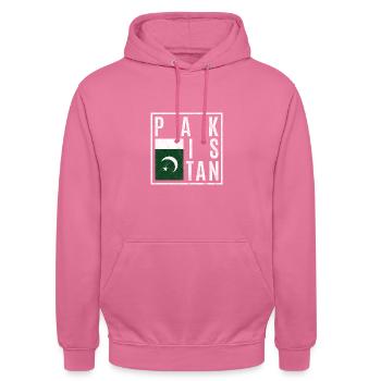 Pakistan - Unisex Hoodie - pink - Front - Alina (178cm) & Michal (187cm)