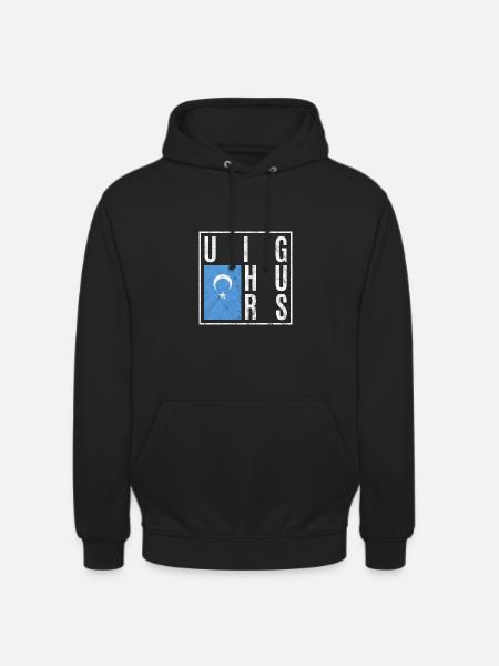 Ouïghours - Sweat-shirt à capuche unisexe - noir
