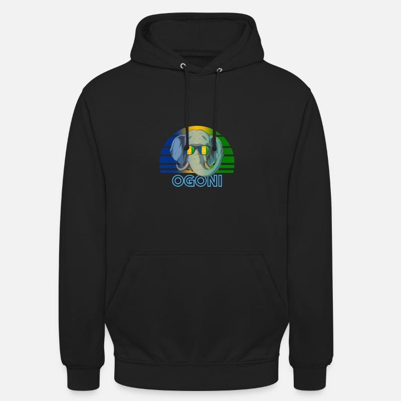 Ogonis - Sweat-shirt à capuche unisexe - noir