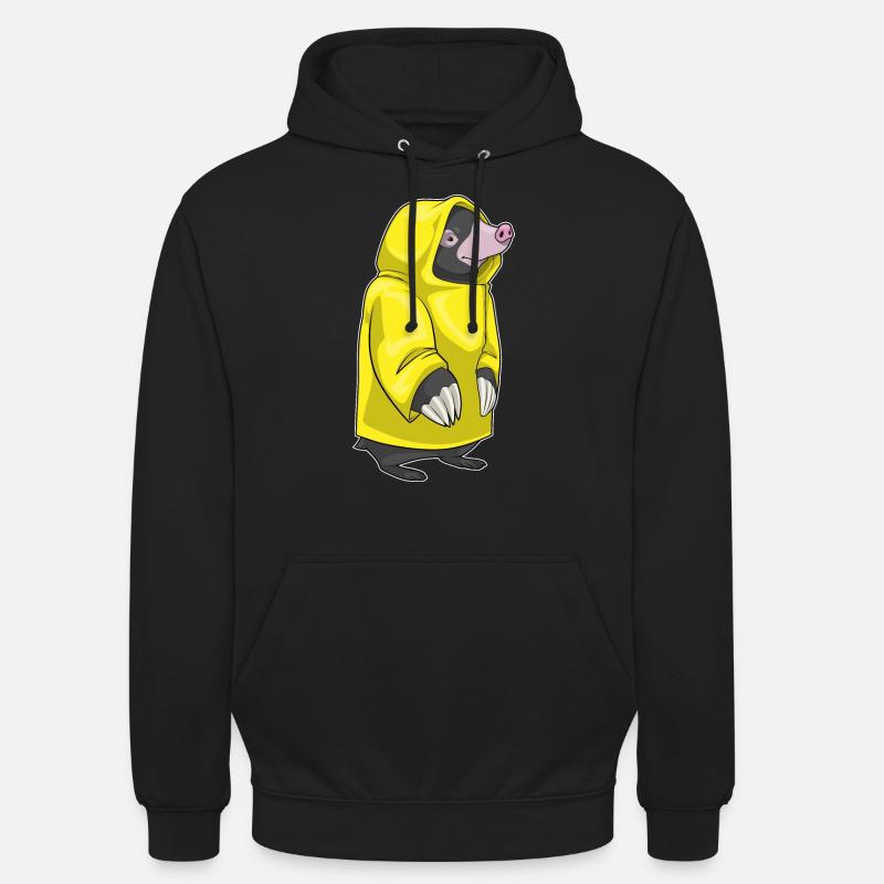 Mole Rain Rain Jacket - Unisex Hoodie - black