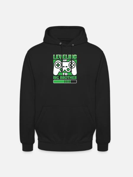 Leveling Up To Big Brother - Unisex Hoodie - black
