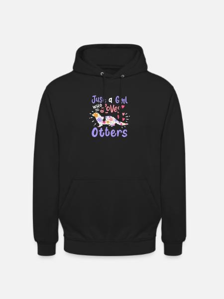 Otter Seeotter Otterliebhaber - Unisex Hoodie - Schwarz