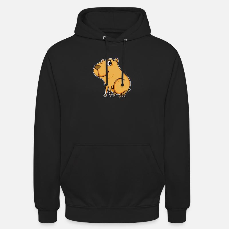 Capybara Wasserschwein - Sweat-shirt à capuche unisexe - noir