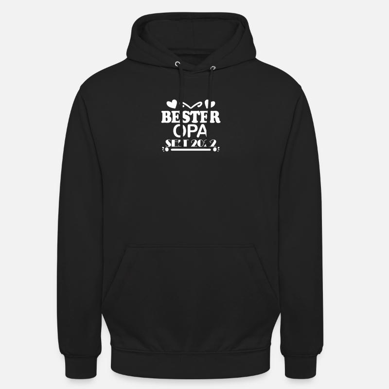 Bester Opa seit 2022 - Unisex Hoodie - Schwarz