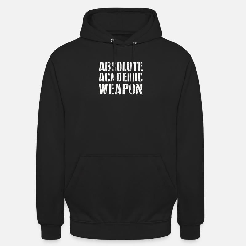 Students Absolute Academic Weapon - Unisex Hoodie - black