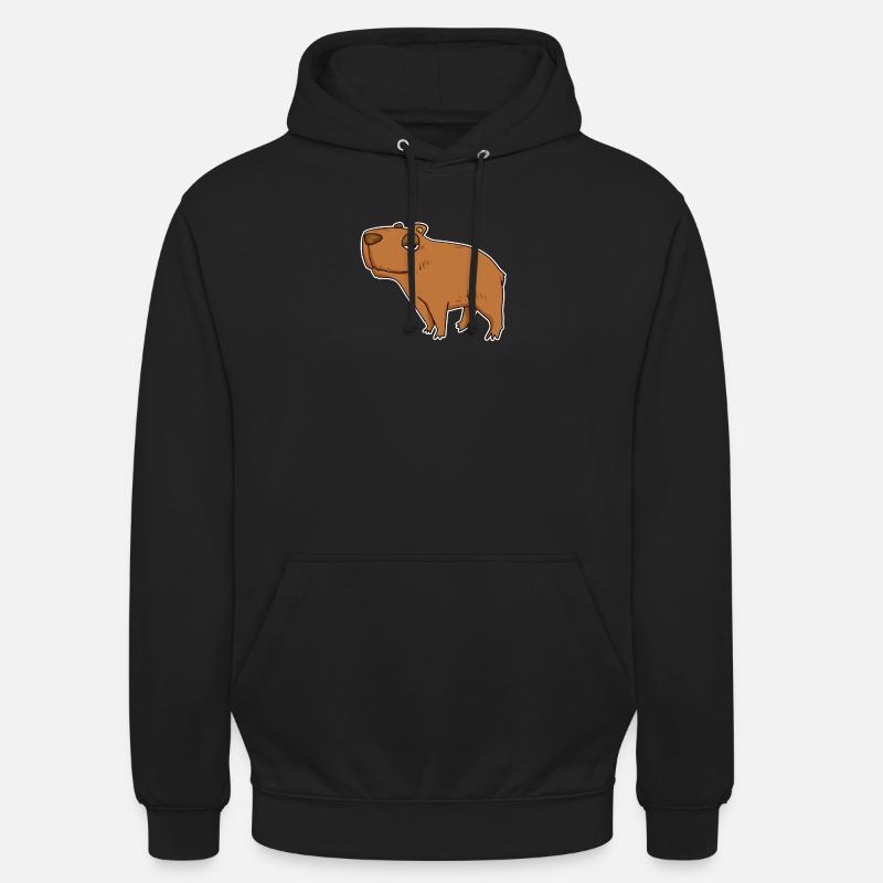 Capybara Capybara Cadeau - Sweat-shirt à capuche unisexe - noir