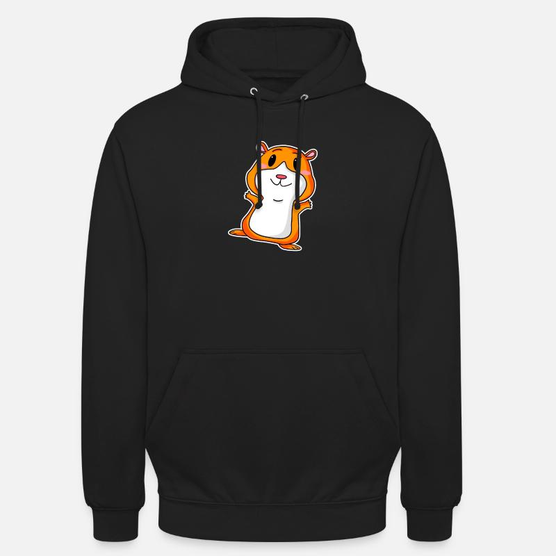 Cochon d’Inde mignon - Sweat-shirt à capuche unisexe - noir