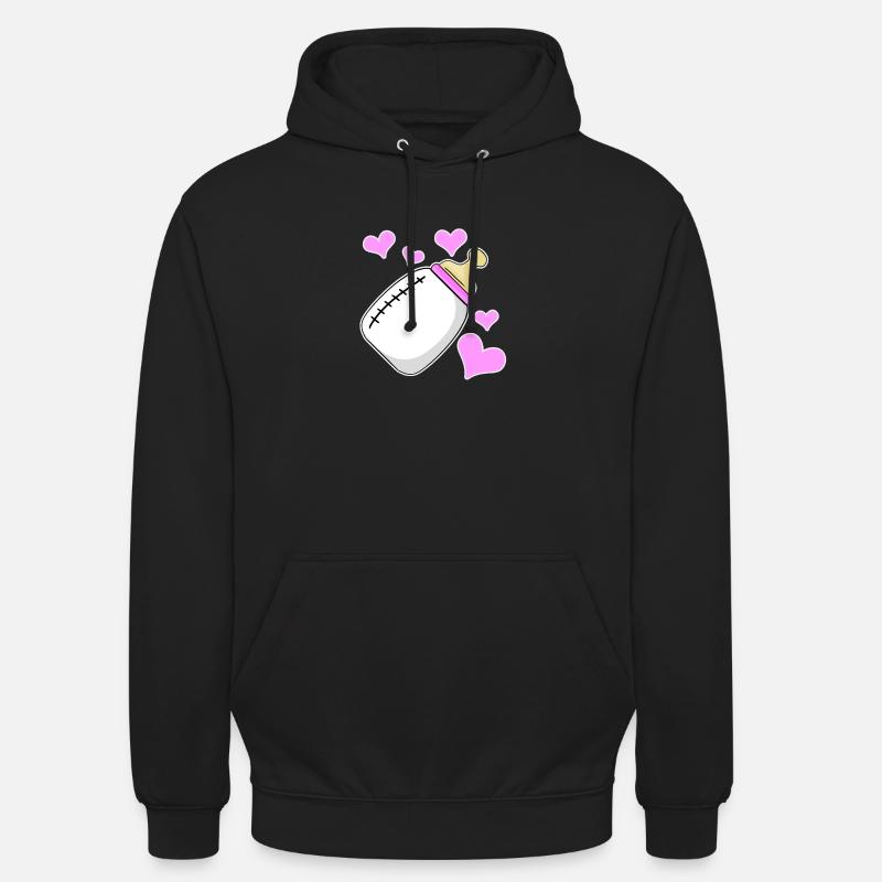 Tochter Milchflasche Mädchen Schwanger Geburt - Unisex Hoodie - Schwarz