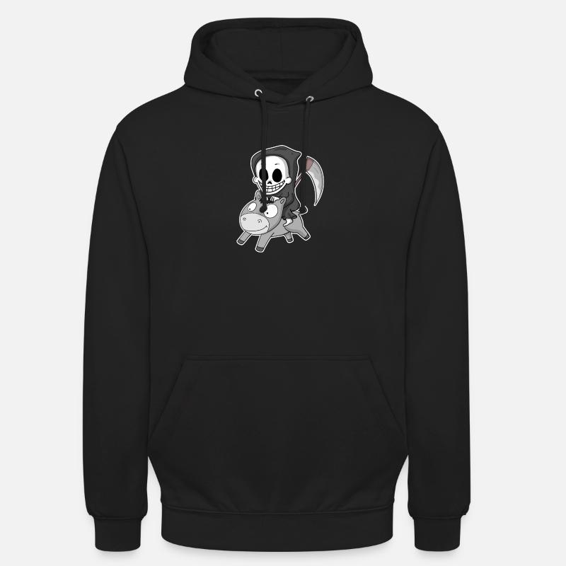 Sensenmann Esel - Unisex Hoodie - Schwarz