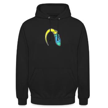 Rocket - Unisex Hoodie - black - Front - Alina (178cm) & Michal (187cm)