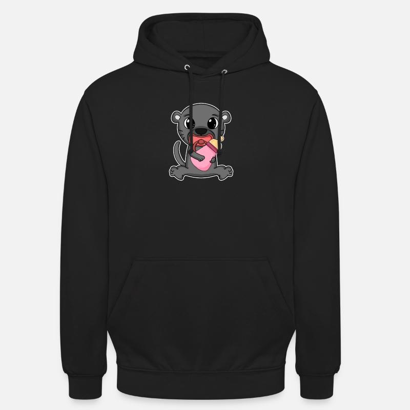 Motif panthère noire bébé - Sweat-shirt à capuche unisexe - noir