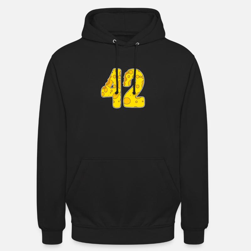 42 ans de Lustig Käse - Sweat-shirt à capuche unisexe - noir