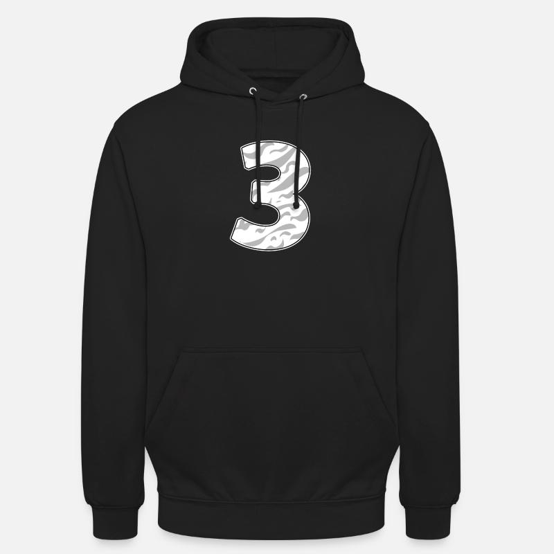 3 - Unisex Hoodie - Schwarz