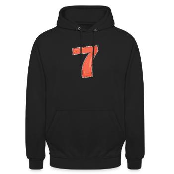 7 - Unisex Hoodie - black - Front - Alina (178cm) & Michal (187cm)