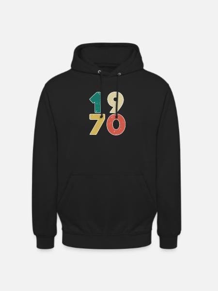 1970 - Born 1970 - Built in 1970 - Unisex Hoodie - black